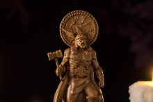 Load image into Gallery viewer, Thor Norse god statue - wooden statue