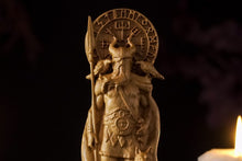 Load image into Gallery viewer, Odin Norse god statue - wooden statue