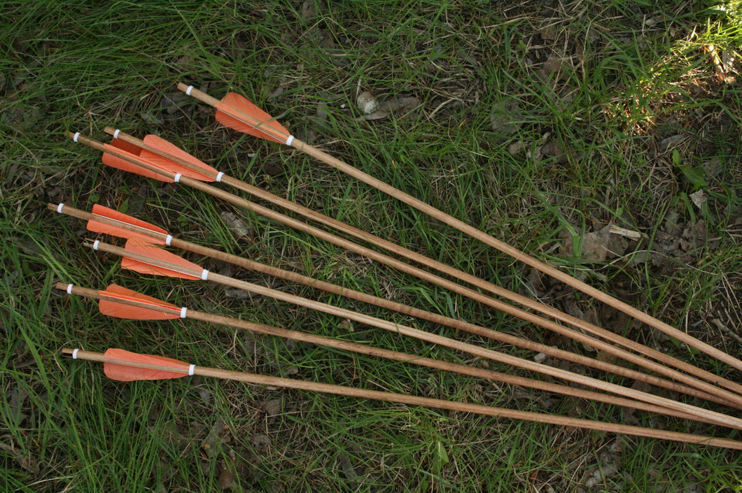 Traditional wooden archery arrows, Hunting archery arrows