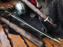 Load image into Gallery viewer, Viking medieval sword, handmade sword
