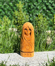 Load image into Gallery viewer, Var statue, Var Norse goddess, wooden statue, viking statue, norse gods, norse pagan, asatru
