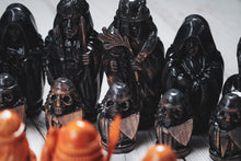 Load image into Gallery viewer, Viking Chess set, Handcarved wooden chess set of Vikings
