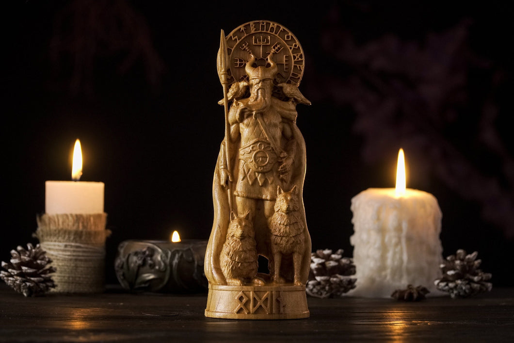 Allfather Odin Norse God statue