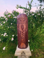 Load image into Gallery viewer, ODIN Garden Figure 35.5 inches, norse gods, viking statue, norse pagan, pagan statue, garden statue, pagan religion
