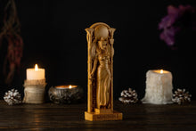 Load image into Gallery viewer, Nephthys Egyptian Goddess, Nephthys with wings statue, ancient egypt gods, egypt gods, ancient paganism, pagan altar, egypt altar statue
