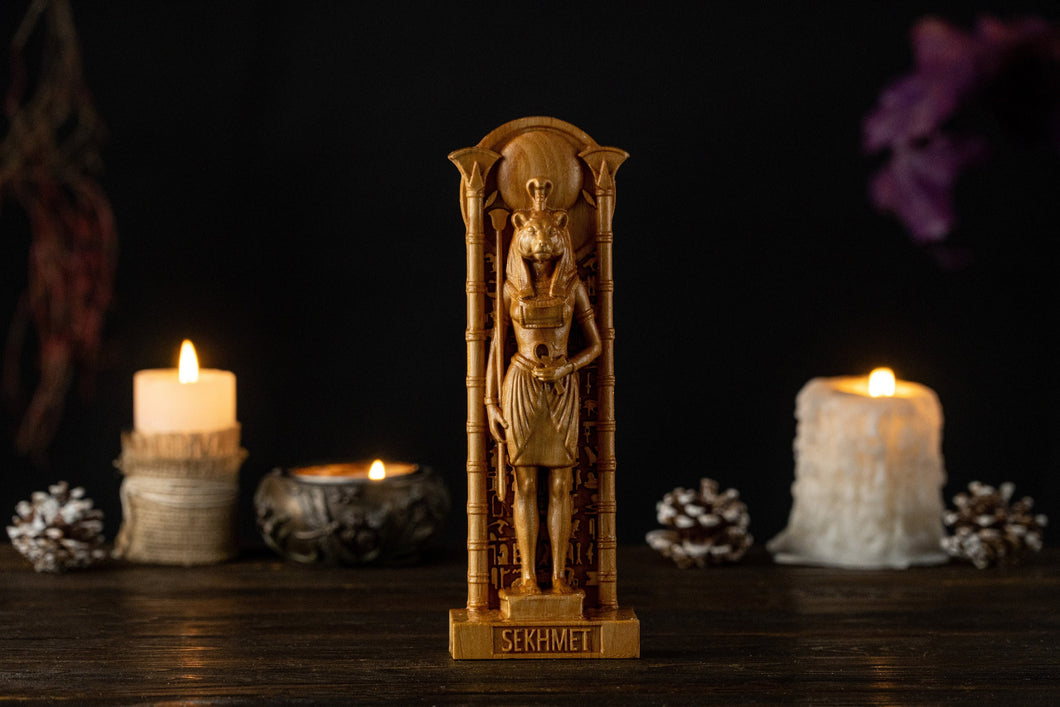 Sekhmet Egyptian Goddess, Sekhmet statue, ancient egypt gods, egypt gods, ancient paganism, pagan altar, egypt altar statue