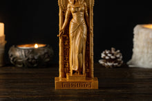 Load image into Gallery viewer, Nephthys Egyptian Goddess, Nephthys with wings statue, ancient egypt gods, egypt gods, ancient paganism, pagan altar, egypt altar statue
