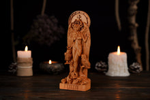 Load image into Gallery viewer, Lilith Wicca Goddess, Astaroth statue, Inanna wooden figure, wicca altar, lilith goddess, witch altar
