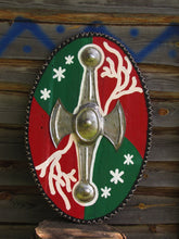 Load image into Gallery viewer, Celtic Battle shield, medieval shield, celtic warrior shield, celtic knot
