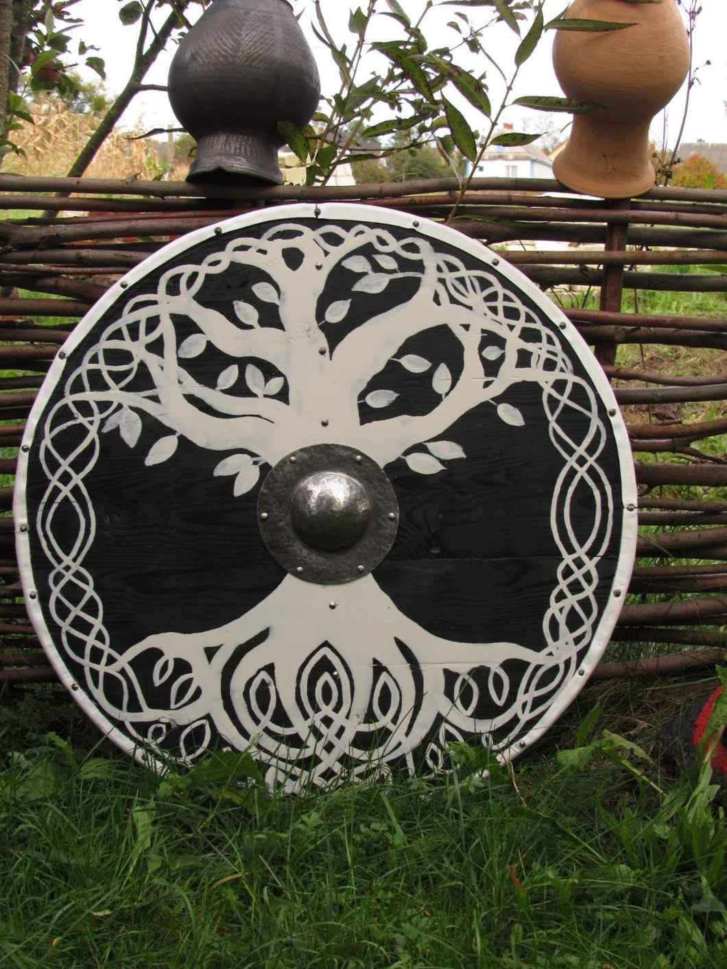 Yggdrasil shield, Viking Battle Shield, Traditional Norse Battle Shield, medieval shield, viking armor, wood shield