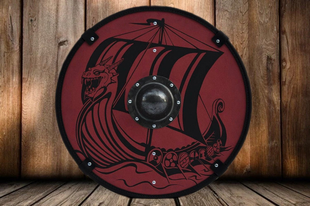 Viking Longship Viking Shield, Viking shield, viking armor, wood shield, medieval shield, norse shield, larp