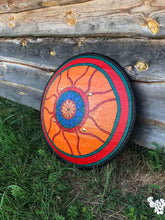 Load image into Gallery viewer, Medieval shield, battle shield, wood shield, medieval shield, norse shield, larp
