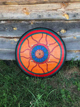 Load image into Gallery viewer, Medieval shield, battle shield, wood shield, medieval shield, norse shield, larp
