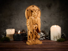 Load image into Gallery viewer, Stolas Goetia Demon, Stolas statue, Demonology figure, Goetia demon, pagan altar, pagan statue
