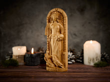 Load image into Gallery viewer, Morana Slavic Goddess, Morana Goddess, Slavic Goddess, Morana statue, slavic gods, pagan altar, slavic altar
