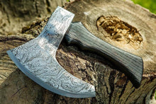 Load image into Gallery viewer, Hand forged ax, viking gifts, slicer ax, pizza accessories, bearded ax, viking chopper, battle ax
