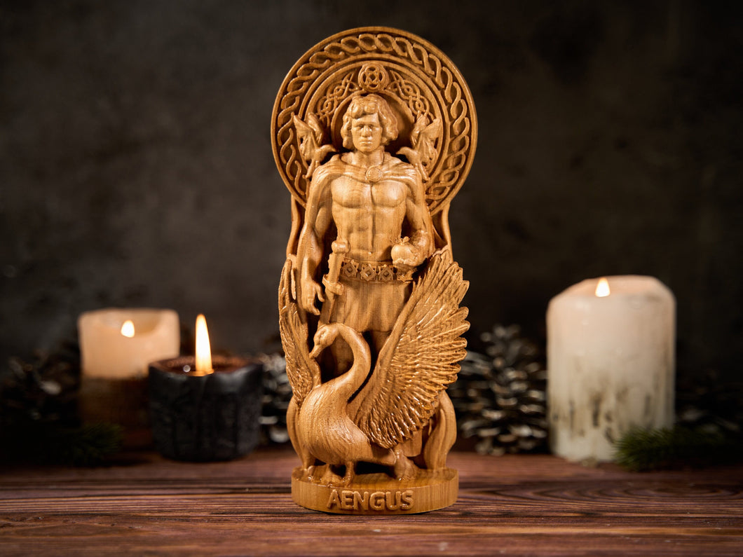 Aengus Irish God statue