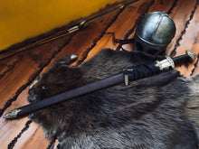 Load image into Gallery viewer, Battle swords: cosplay viking sword, master witcher sword, antique and real sword, action figure swords, witcher swords, fantasy arming sword, training swords, Real Norse Sword.
