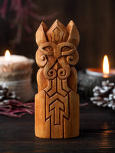 Load image into Gallery viewer, Tyr Norse God Wooden Statue
