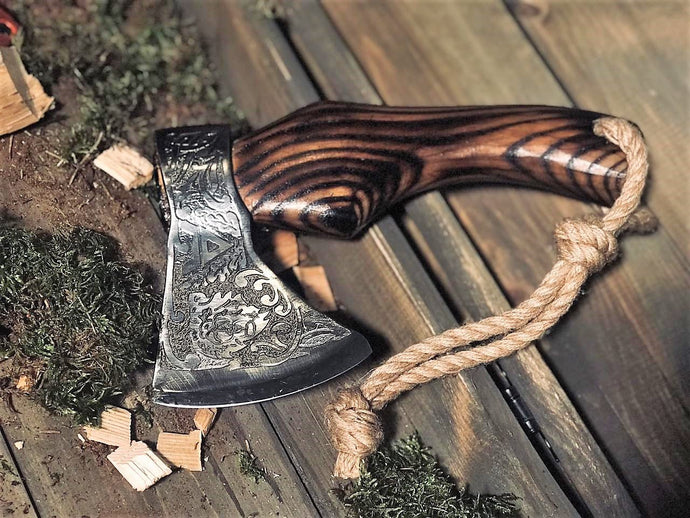 BBQ axe meat chopper butchers axe hand-hold axe meat cleaver viking hatchet